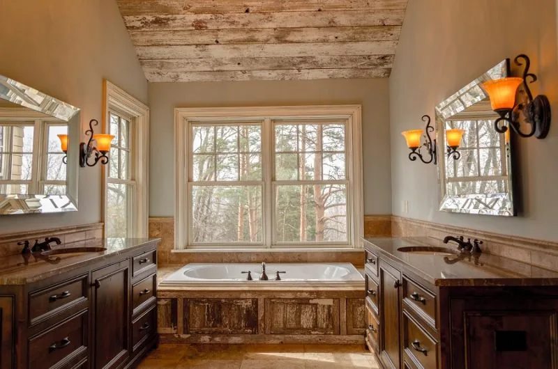 Custom bathroom cabinets and vanities by Edgewood Cabinetry