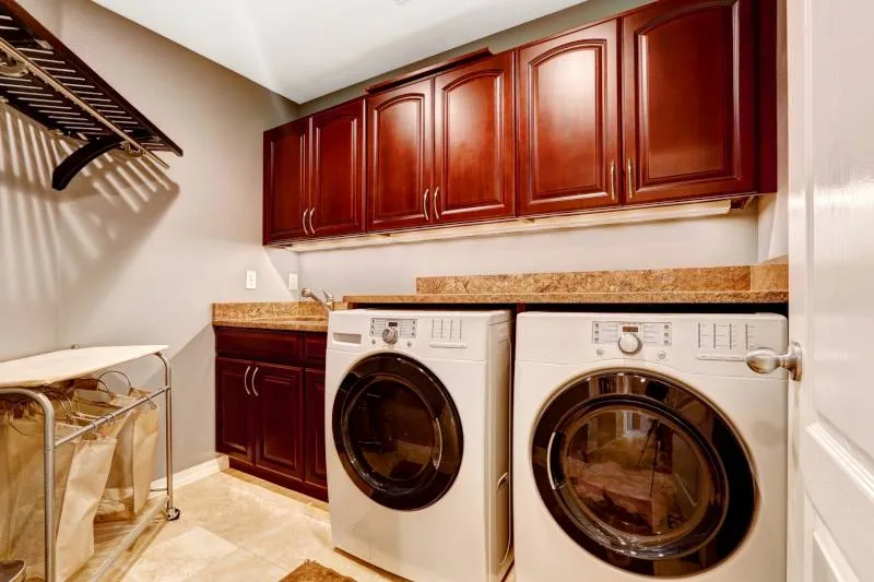 Custom laundry room cabinets by Edgewood Cabinetry